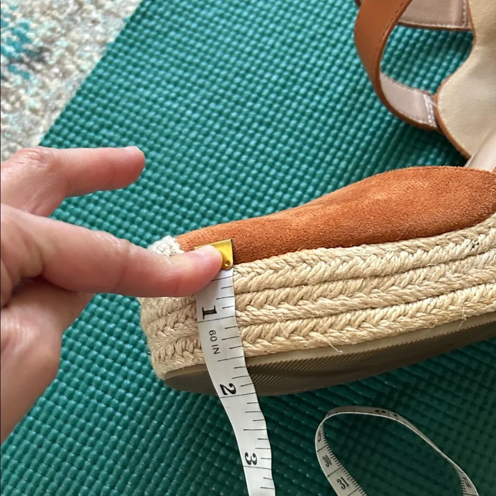 Women's Tan Espadrille Wedge Sandals